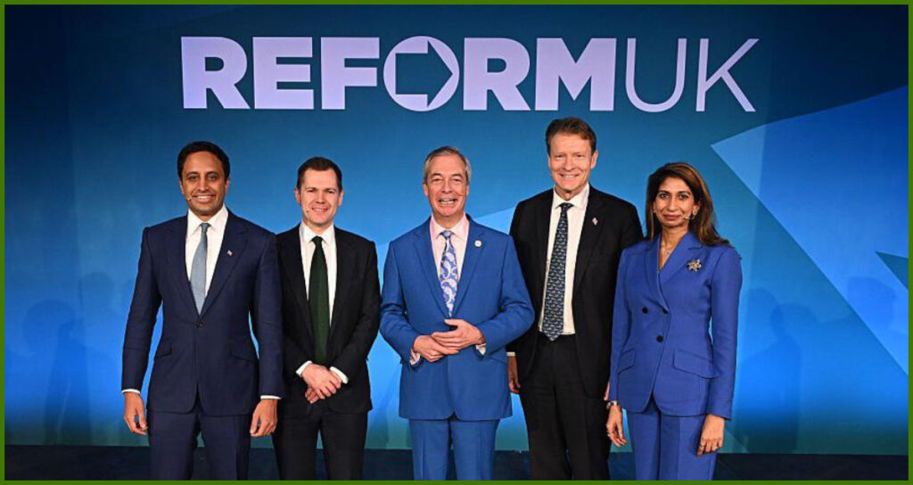 Reform UK holds press conference at Church House Westminster